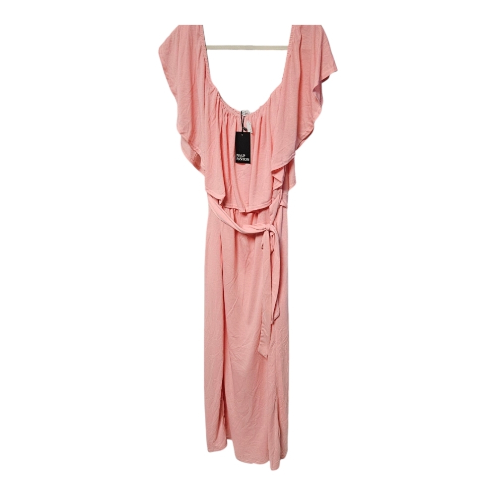 Elegant Pink Maxi Dress